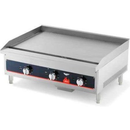 VOLLRATH CO Vollrath® Cayenne 24" Thermostatically Controlled Gas Griddle, 40722, 56000 BTU, 24"X27"X16" 40722